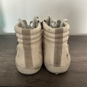 Authentic High Top White Golden Goose Sneakers